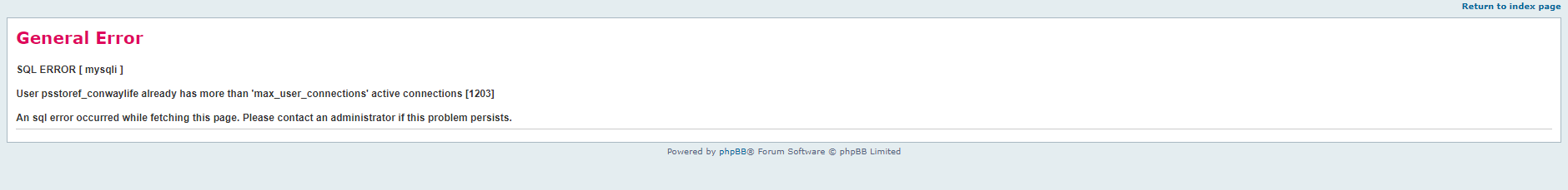 General Error