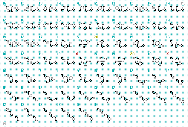 19-bit period 3 oscillators